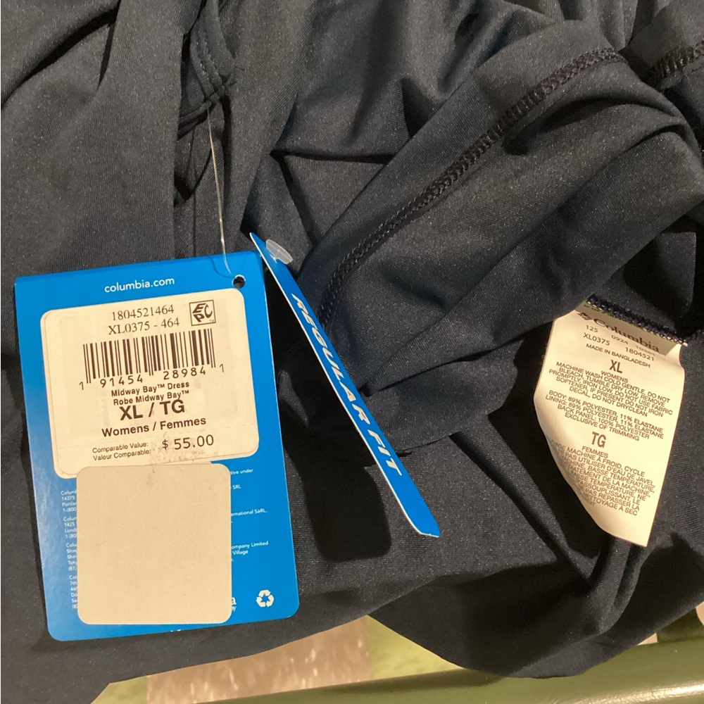 Columbia PFG Navy Blue Sleeveless Dress. Sz:XL - Picture 5 of 6